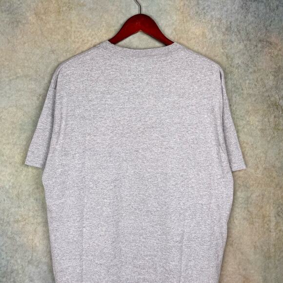 VTG 90s Pittsburgh Steelers Graphic T Shirt Sz L Gray NFL Football Helmet - Picture 7 of 7